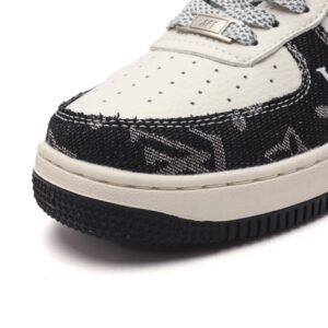 Nike Air Force 1 '07 Low Air Force One with Air Cushion Louis Vuitton Co branded Low Top Versatile Thick soled Tall Casual Sneakers