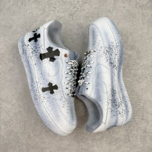 NK Air Force 1 Low Air Force One Low Top Casual Board Shoes with Croheart Co branded Customized Color Matching