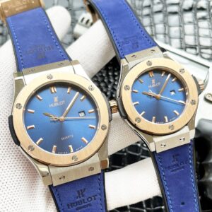 3-hand single-calendar couple quartz watch