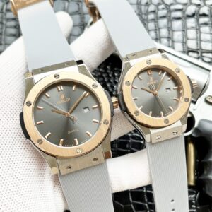 3-hand single-calendar couple quartz watch